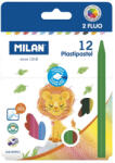 MILAN Creioane cerate MILAN Plastipastel, 12 culori/set