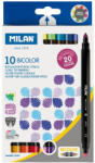 MILAN Carioci 2 capete MILAN Bicolor, 10 buc/set