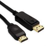 MYCON Cablu MYCON Displayport la HDMI UHD 4K T-T 3m Negru, CON5787 (CON5787)