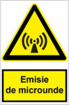  Sticker indicator Emisie de microunde