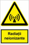  Sticker indicator Radiatii neionizante