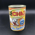 LECHAT 400g Csirkés és Pulykahúsos konzerv felnőtt macskák részére