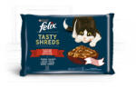 FELIX 4x80g Tasty Shreds Marha + Csirke Szósz 257 - krizsopet