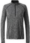 Daiber Tricou functional de damă cu mânecă lungă JN497 - Negru prespălat / neagră | M (JN497-1752223)