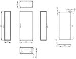 Schrack Dulap inseriabil cu 1 usa IP55 I=1800 L=800 A=400 mm (AC188040)