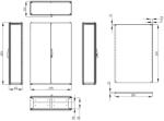 Schrack Dulap inseriabil cu 2 usi IP55 I=1800 L=1200 A=400 mm (AC181242)