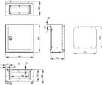 Schrack Cofret metal o usa IP65 300x300x155 mm (WST3030150)