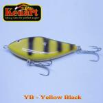Kenart Vobler KENART Dancer Floating 7cm/18gr, YB, Yellow Black (D7F-YB)