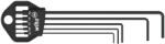 Wiha Set de chei imbus cu profil hexagonal, 0.7-2 mm, 5 bucăți, Wiha 352B (06382) Cheie imbus