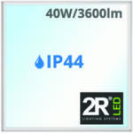2R Led Capri slim extra vékony LED panel (600 x 600mm) 40W - hideg fehér IP44 - fürdőbe is (CAPRI SLIM 6060 40W 6500K)