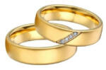 Ékszerkirály Férfi karikagyűrű, rozsdamentes acél, aranyszínű, 9-es méret (4000689790751_10)