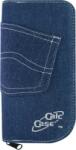BESTLIFE Husa calculator stiintific, BESTLIFE CC19, 195 x 100 x 25mm, jeans albastru/catifea neagra, cu fermoar (BL-CC19)
