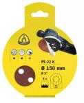 Klingspor PS 22 K excenter csiszolópapír tépőzáras GLS 51 P80 150mm (5db/csomag) (KL319070) - megatool