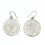  Cercei Argint 925 - Floare - 24 mm