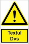  Sticker indicator Atentionare generala text personalizat