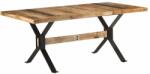 vidaXL Masă de bucătărie, 180x90x76 cm, lemn de mango nefinisat (321610)