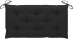 vidaXL Pernă bancă de grădină, negru, 100x50x7 cm, material oxford (314939)
