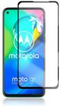  Temp-glass6312803 Motorola Moto G8 Power teljes lefedettséget biztosító Karcálló, ütésálló kijelzővédő üvegfólia kerettel, tempered glass, törlőkendővel (Temp-glass6312803)
