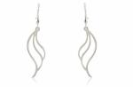 Ezüst fülbevaló beakasztós áttört légies szárnyas
