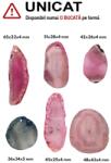  Pandantiv Agata Colorata Neregulata cu Gaura - 36-65 x 22-43 x 4-5 mm - 1 Buc