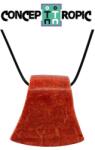  Pandantiv Coral Rosu de Forma Topor - 30-35 x 30-34 x 17 mm - 1 Buc