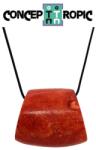  Pandantiv Coral Rosu de Forma Butoias-Neregulata - 32-40 x 29-33 x 22-24 mm - 1 Buc