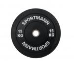 Sportmann 15 kg 51 mm black Súlytárcsa