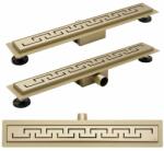 Rea Set rigola pentru dus plus capac 60 cm Rea Greek Auriu (5902557352241)