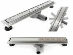 Rea Set rigola pentru dus plus capac 90 cm Rea Neo Slim Pro Inox (5902557330027)