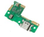  tel-szalk-1925088 Huawei P9 Lite Mini töltőcsatlakozó port, flexibilis kábel / töltő csatlakozó flex matt fekete (tel-szalk-1925088)