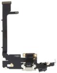  tel-szalk-1924917 Apple iPhone 11 Pro Max töltőcsatlakozó port, flexibilis kábel / töltő csatlakozó flex ezüst (tel-szalk-1924917)