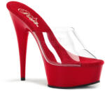 Pleaser piros platform papucs. méret: 37es - diamondsexshop