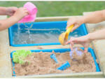 Wendi Toys Masa de picnic senzoriala cu bancute si loc pentru nisip si apa (T3), Wendi Toys (WE-215) - roua Casuta pentru copii