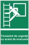  Sticker indicator Fereastra de urgenta cu scara de evacuare