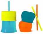 BOON Комплект чаша + 3 универсални силиконови капачета Boon SNUG (B11145)