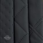  PIK 02 - pöttyös, steppelt, textilbőr bútorszövet, fekete