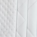  PIK 01 - kiskockás, steppelt textilbőr bútorszövet, fehér