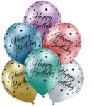 Belbal Set 6 baloane latex chrom Happy Birthday 30 cm