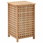 VidaXL Coș de rufe, 39x39x65 cm, lemn masiv de nuc (247603) - izocor