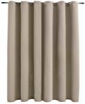 Draperie opacă cu inele metalice, bej, 290 x 245 cm (134445)