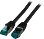 EFB-Elektronik S/FTP CAT6a Patch kábel 25m Fekete (MK6001.25B)
