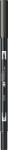 Tombow Marker caligrafic 2 in 1, ABT Dual Brush Pen, lamp black Tombow ABT-N25 (ABT-N25)