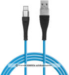  USB/USB-C adatkábel 1m színes szövetborítással (55436)