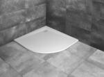 Radaway Cadita de dus semirotunda, marmura compozit, Radaway Kyntos A alb HKA100100-04, HKA-01 (HKA100100-04, HKA-01)