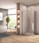 RONAL Cabina de dus semirotunda, cu usi pivotante, crom lucios, Ronal Annea ANR55 ANR550905007 (ANR5509005007)