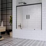 Radaway Paravan pentru cada de baie, cu usi culisante, Radaway Idea Black PN DWD 10004160-54-01 (10004160-54-01)