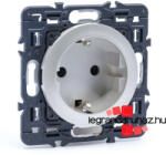 Legrand Céliane 2P+F csatlakozóaljzat biztonsági zsaluval, csavaros, titánium CT067161-CS (CT067161-CS)