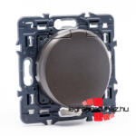 Legrand Céliane 2P+F csatlakozóaljzat biztonsági zsaluval, csapófedéllel, csavaros, grafit CG067161CS-CS (CG067161CS-CS)