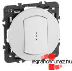 Legrand Céliane váltókapcsoló jelzőfénnyel, IP44, fehér CF067001IPJF-CS (CF067001IPJF-CS)