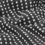 VidaXL Pătură decorativă cu pătrățele, bumbac, 220 x 250 cm, negru (245332) Patura